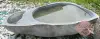 Product image 1 of the product “Riverstone basin, natural surface, polished inside. Dia approx 121-130cm Height 41-50cm ”